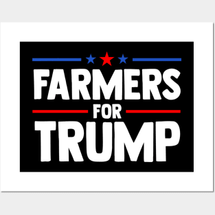 Farmers for Trump 2024 American Election Pro Trump Farmers Posters and Art